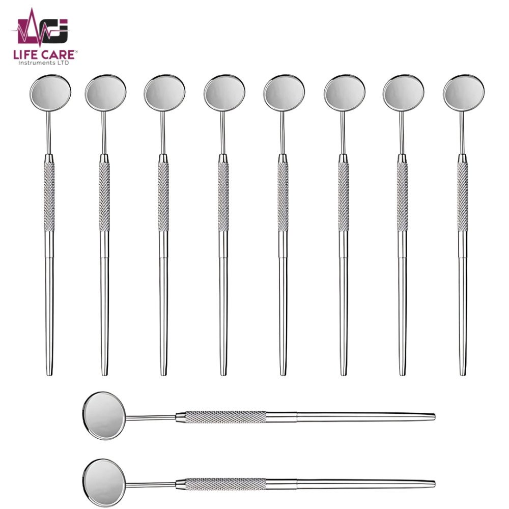 10 Pcs Dental Mouth Mirror Handle LCI (LTD)