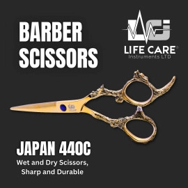 Golden Dragon Handle Professional Barber Scissor-LCI(Ltd)-Gold