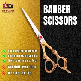 Professional Dragon Handle Barber Hair Scissor-LCI(Ltd)-Halfgold 