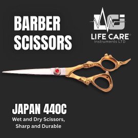Professional Dragon Handle Barber Hair Scissor-LCI(Ltd)-Halfgold 