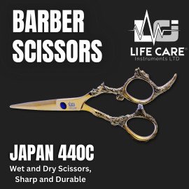 Professional Dragon Handle Hair Scissors Set-LCI(Ltd)-Gold