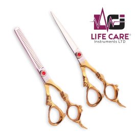 Professional Dragon Handle Hair Scissors Set-LCI(Ltd)-Halfgold 