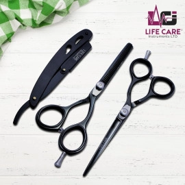 Premium Quality Hairdressing Scissors Set-LCI(Ltd)-Black
