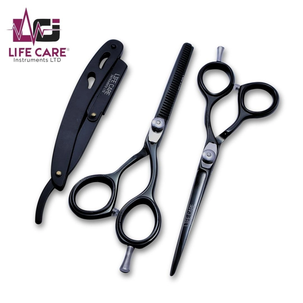 Premium Quality Hairdressing Scissors Set-LCI(Ltd)-Black