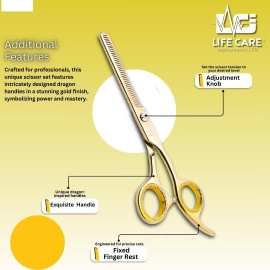 Professional Barber Hair Scissors Set LCI(Ltd)-Gold