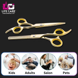 Professional Barber Hair Scissors Set LCI(Ltd)-Gold