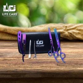 Rainbow Finish Hair Cutting Barber Scissor Set-LCI(Ltd)-Multi