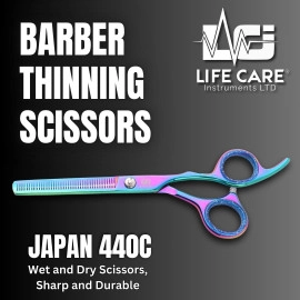 Rainbow Finish Hair Cutting Barber Scissor Set-LCI(Ltd)-Multi