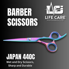 Rainbow Finish Hair Cutting Barber Scissor Set-LCI(Ltd)-Multi