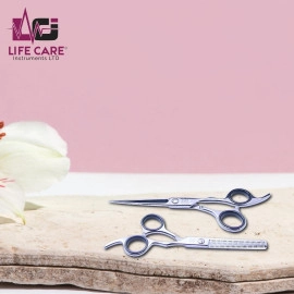 Professional Hair Cutting Barber Scissors Set-LCI(Ltd)-Silver
