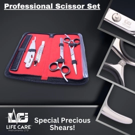 Professional Hair Cutting Barber Scissors Set-LCI(Ltd)-Silver