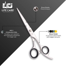 Professional Hair Cutting Barber Scissors Set-LCI(Ltd)-Silver