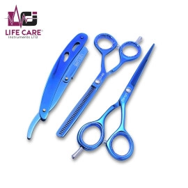 Professional Blue Hairdressing Scissors Set-LCI(Ltd)-Blue