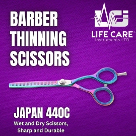 Rainbow-Finish Professional Hairdressing Scissor Set-LCI(Ltd)-Multicolor