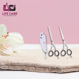 Premium Quality Hairdressing Scissors Set-LCI(Ltd)-Silver