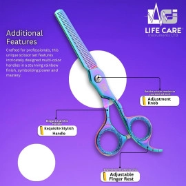 Professional Sleek Multicolor Hair Scissors-LCI(Ltd)-Multicolor