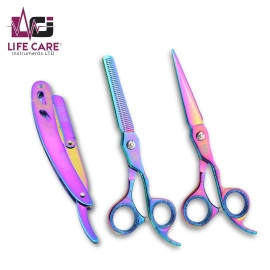Professional Sleek Multicolor Hair Scissors-LCI(Ltd)-Multicolor