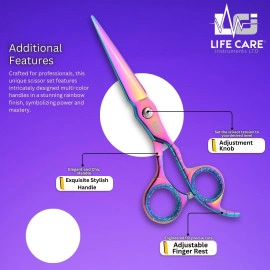 Professional Sleek Multicolor Hair Scissors-LCI(Ltd)-Multicolor