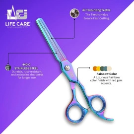 Professional Sleek Multicolor Hair Scissors-LCI(Ltd)-Multicolor