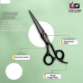 Professional Black-Finish Hairdressing Scissor Set-LCI(Ltd)-Black