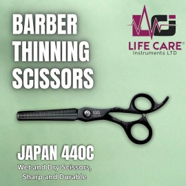 Professional Black-Finish Hairdressing Scissor Set-LCI(Ltd)-Black