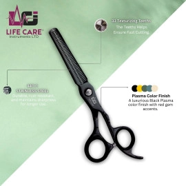 Professional Black-Finish Hairdressing Scissor Set-LCI(Ltd)-Black