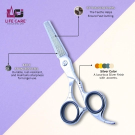 Professional Silver Hairdressing Scissors Set-LCI(Ltd)-Silver