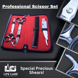 Professional Silver Hairdressing Scissors Set-LCI(Ltd)-Silver