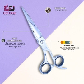 Professional Silver Hairdressing Scissors Set-LCI(Ltd)-Silver