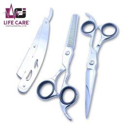 Professional Silver Hairdressing Scissors Set-LCI(Ltd)-Silver