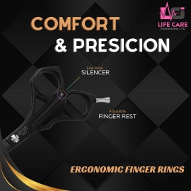Professional Hairdressing Scissors, LCI(Ltd)-Black