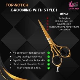 Professional Hairdressing Scissors, LCI(Ltd)-Gold 
