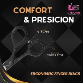 Premium hair cutting barber scissors-LCI (Ltd)-(Black)