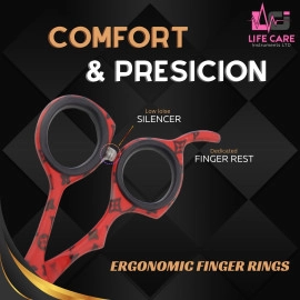 Best Barber Scissors 6.5 -LCI (Ltd) red paper coted