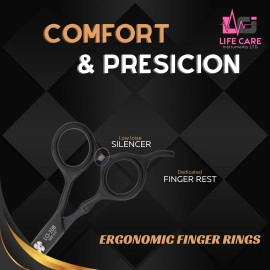 Best Professional Hair Cutting Scissors 6 inch - LCI (Ltd)-(Black)