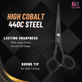 Best Professional Hair Cutting Scissors 6 inch - LCI (Ltd)-(Black)
