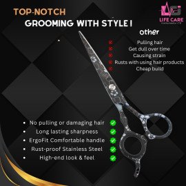 Best Hair Cutting Barber Scissors 6 inch - LCI (Ltd)-(Paper Coated)