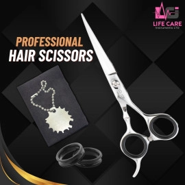 Best Hair Cutting Barber Shear 6 inch LCI (Ltd)-(Silver)