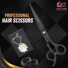 New Hair Cutting Scissors 7.25 inch-LCI (Ltd)-(Black)