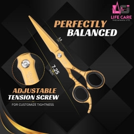 New Hair Cutting Barber Scissors 7.25 inch - LCI (Ltd)-(Gold)