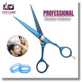 Professional Barber Hair Cutting Scissors Stainless Steel-LCI (Ltd)-(Blue)