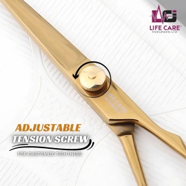 Professional Hair Scissors Stainless Steel-6 inch-LCI (Ltd)-(Gold)