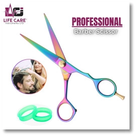 Professional Hair Scissors Stainless Steel-6 inch-LCI (Ltd)-(Multicolor)