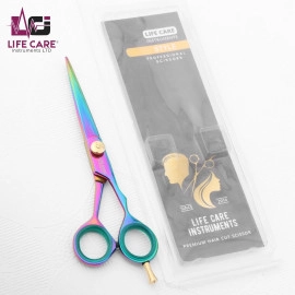 Professional Hair Scissors Stainless Steel-6 inch-LCI (Ltd)-(Multicolor)