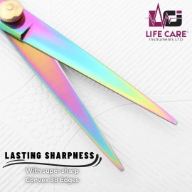 Professional Hair Scissors Stainless Steel-6 inch-LCI (Ltd)-(Multicolor)