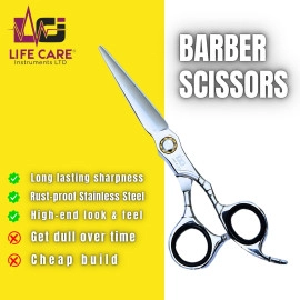 Professional Barber Scissors by Life Care Instruments LTD – Precision Hair Cutting Shears