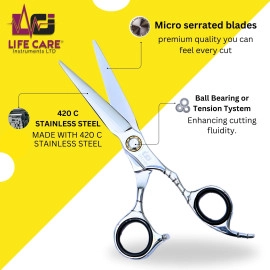Professional Barber Scissors by Life Care Instruments LTD – Precision Hair Cutting Shears