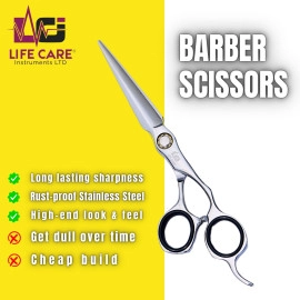 Professional Barber Scissors – High-Quality Haircutting Shears by Life Care Instruments LTD