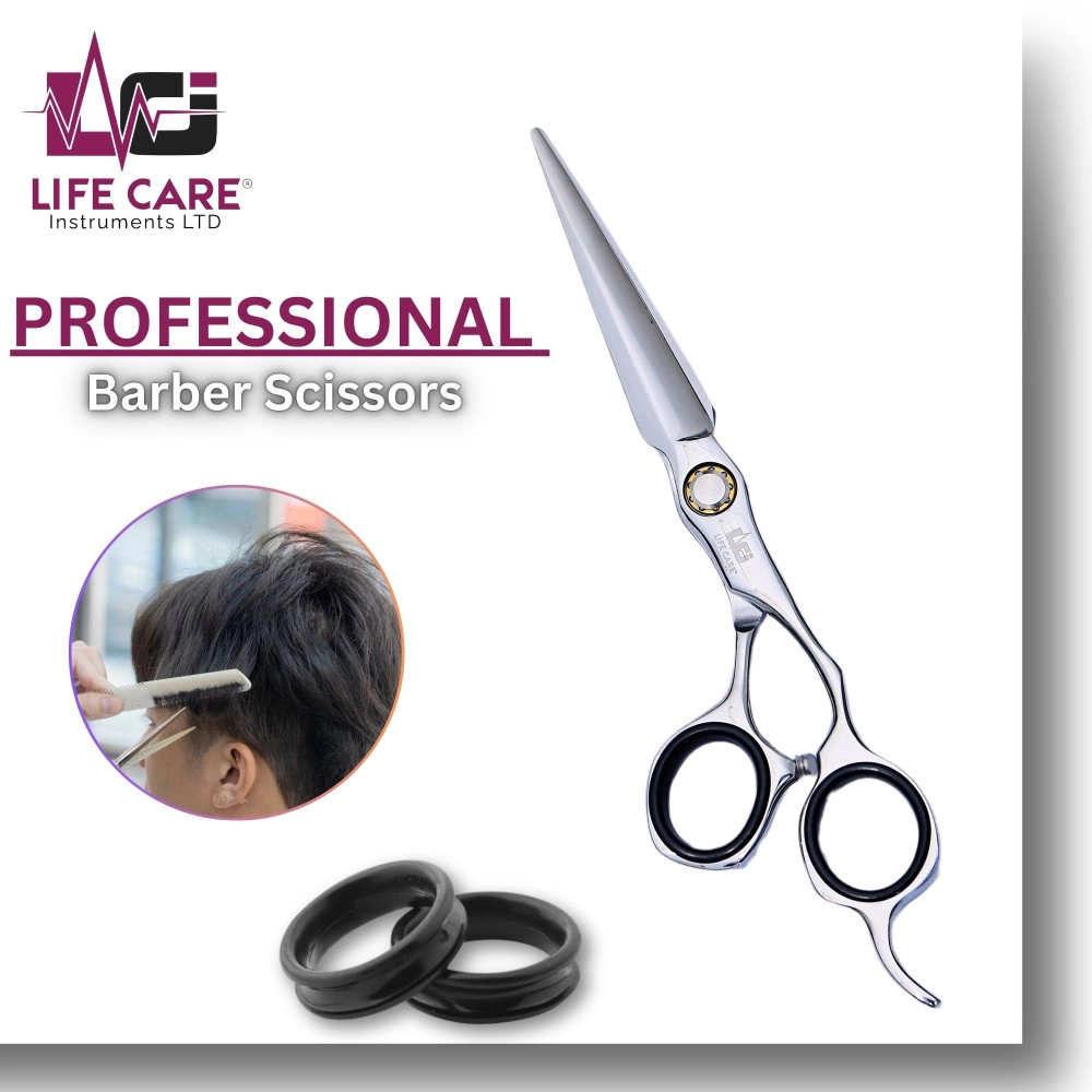 Professional Barber Scissors – High-Quality Haircutting Shears by Life Care Instruments LTD