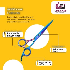 Best High-Quality Multi Hair Cutting Barber Scissors-LCI(Ltd)-Multicolor